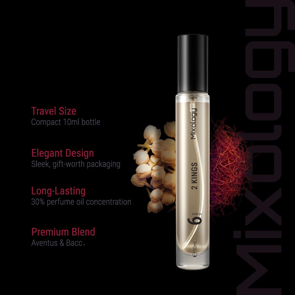 Two Kings Mixology Eau de Parfum - Mixture of B.acarat and Aventus, Unisex Perfume 0.34 Fl Oz (10ml) - Image 2