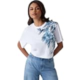 Women's Eco Short Sleeve Logo Palm Print Tee