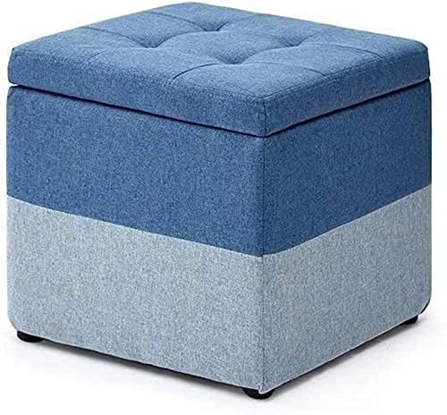Banc à chaussures en bois pour entrée accueillante | Pouf carré gris