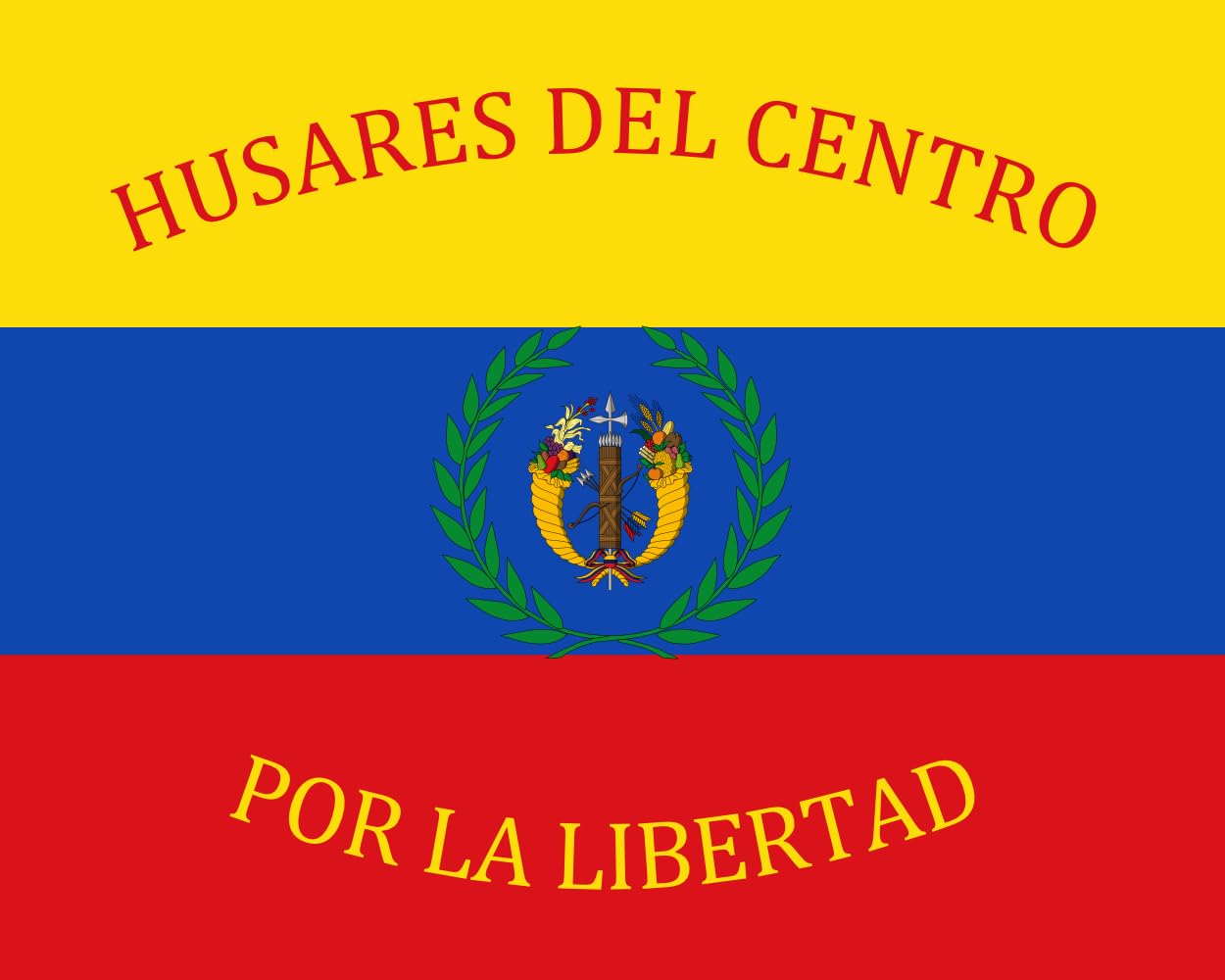 Drapeau Gran Colombia Husares del Centro pour décoration murale de bureau
