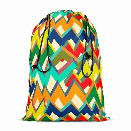 Image of ArtzFolio Zigzag | Reusable Sack Bag | Bag for Gym, Storage, Vegetable & Travel