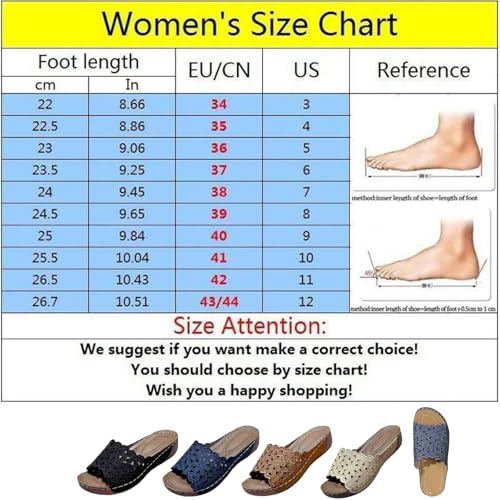 Breathable Orthopedic Open-Toe Slippers for Women with Soft Cushioning Arch Support, Summer Solid Color Lightweight Mesh Slip-On Non-Slip Flowers Open Toe Wedge Sandals2