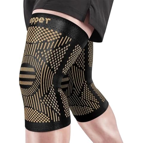 Copper Knee Braces for Knee Pain for Men Women(2pack)-Knee Sleeves for Arthritis Pain and Support-Copper Knee Support for Running,Working Out,Meniscus Tear,Arthritis and Joint Recovery(X-Large) Cover