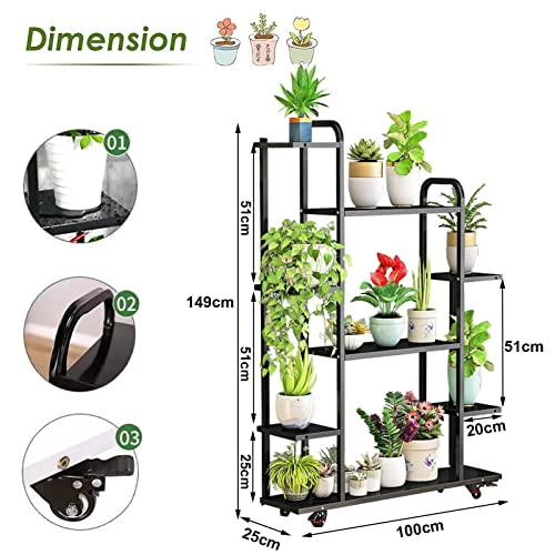 Support à plantes en métal pour optimiser les petits coins - 5
