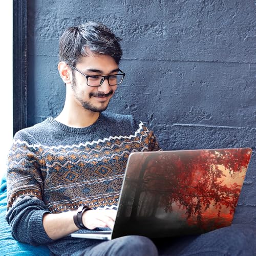 Image of Galaxsia Scenery D4 Top+Wrist Pad Vinyl Laptop Skin /Sticker /Cover Upto 15.6 Inches Laptops Laminated-Removable-HD Quality Compatible for Hp-Dell-Sony-Lenovo-Asus etc.(15x10 Inches)