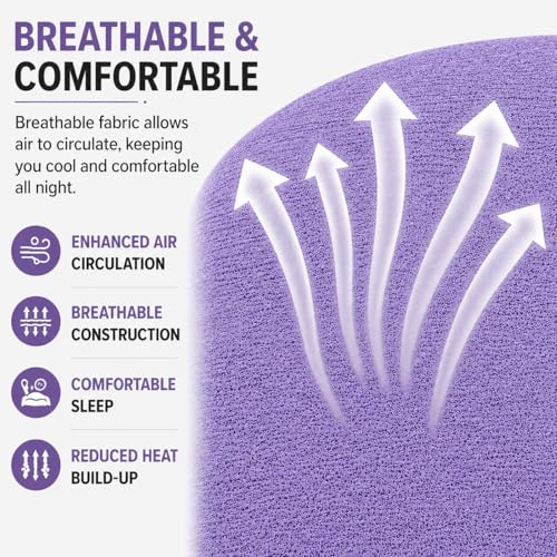 Image of Babylee 100% Waterproof King XL 78x72 Inch 6.5x6 Ft Fits Upto 10 Inch Mattress | Premium Terry Cotton Breathable Bed Protector | Mattress Cover for Double Bed | Lavender
