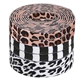 Amosfun 3 Pairs Animal Print Shoelaces - Leopard, Cow, Zebra - Elastic Shoe Laces - Polyester Flat Shoelaces for Sneakers & Boots
