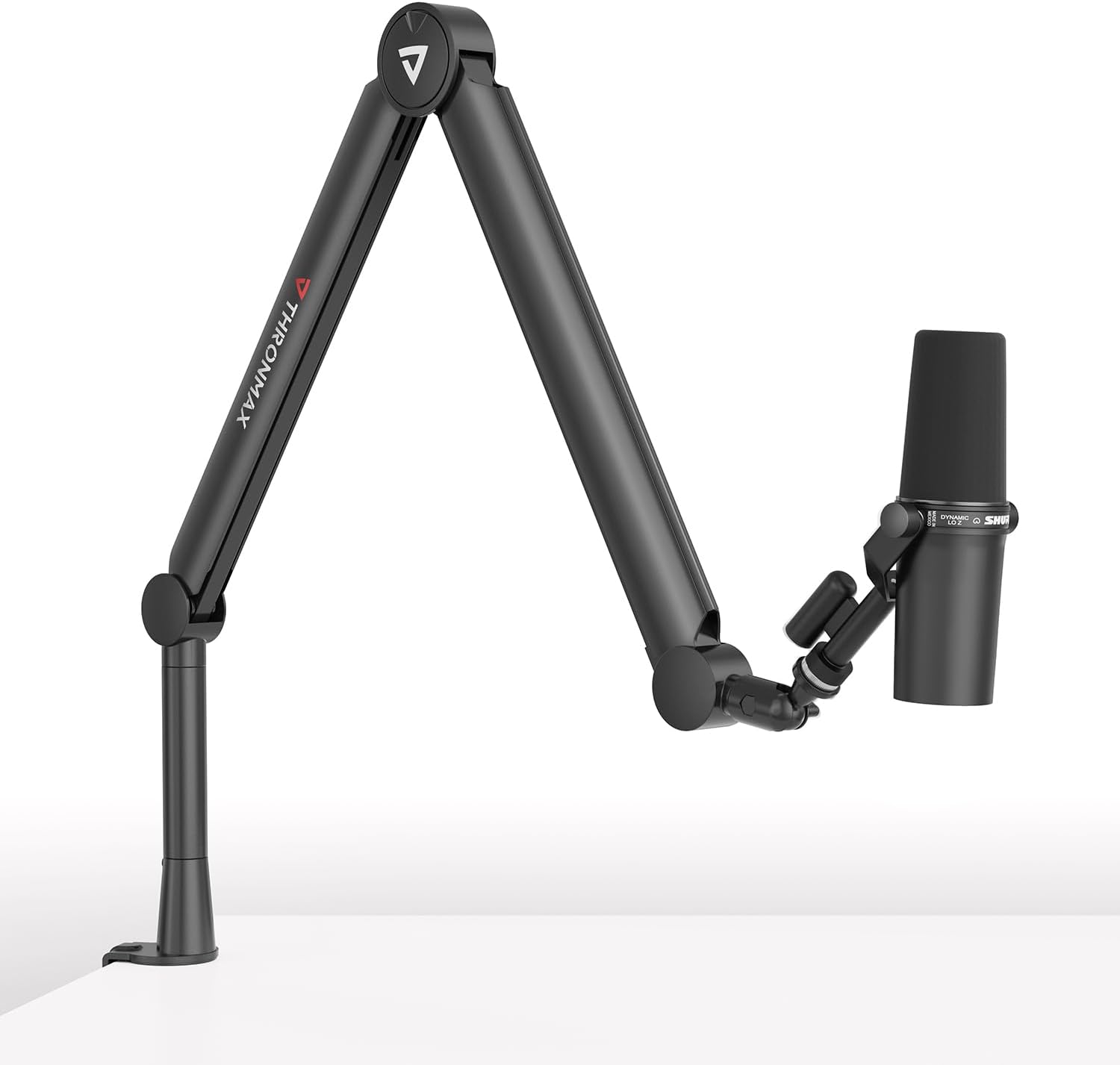 Boom Arm Stand THRONMAX S8 Mic Stand for Game Streaming and Broadcasting/Sturdy and Universal Mic Arm with 1/4โ๏ผ3/8" to 5/8" Adapter๏ผAll-Metal and Fully Adjustable Mic Arm