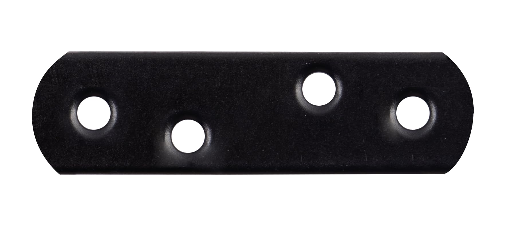 Alberts 824815 Platine d'assemblage avec bouts arrondis - noire - plastifiée - 19 x 57 x 1,5 mm | kit de 100