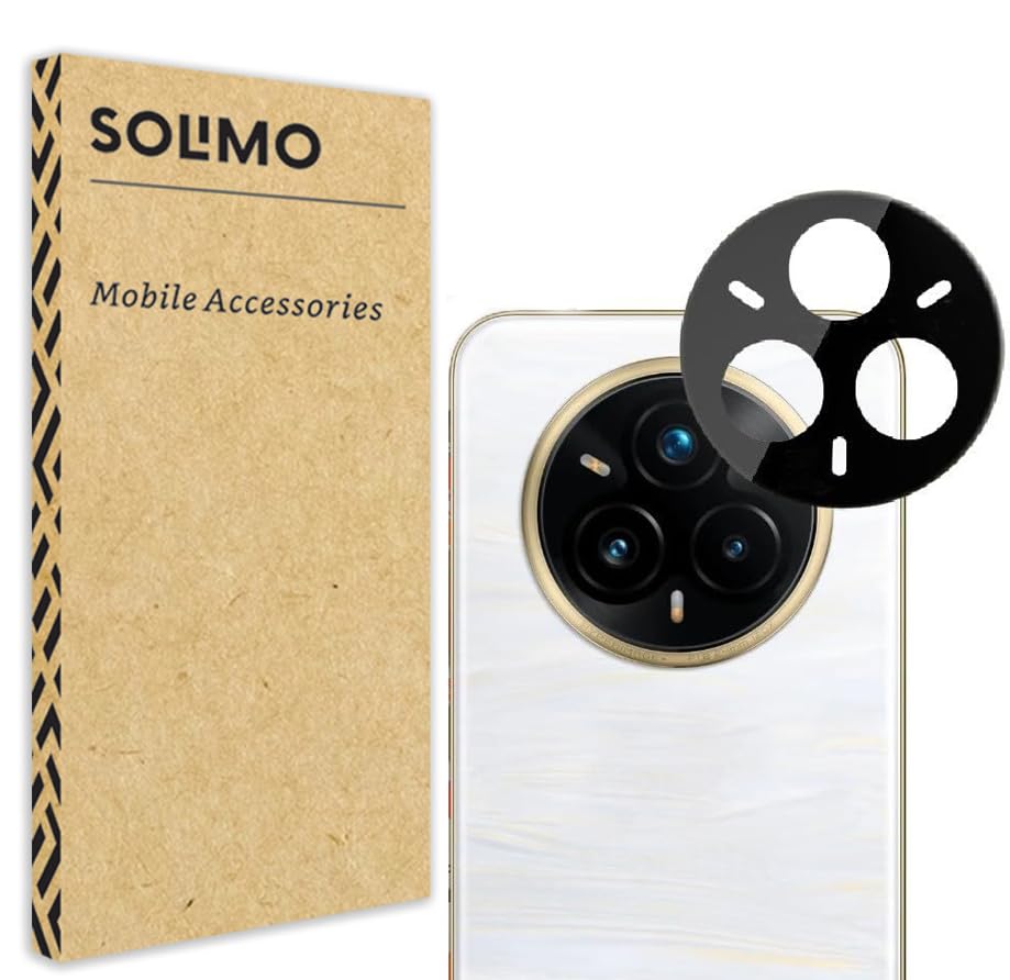Amazon Brand - Solimo Camera Lens Protector for Realme 14 Pro Plus 5G (9H Hardness.Scratch Resistance) with Free Installation Kit