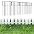 MOOACE 10 Pack Animal Barrier Fence, 17 in(H) X 10 Ft(L) No Dig Fence Decorative Fencing Border for Dog Rabbit Pet, Rustproof Metal Small Fence Panels