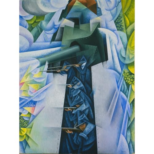 Affiche enroulée Train blindé poster géant décoration murale vintage 101 x 127 cm