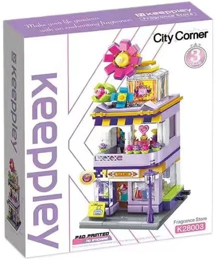 Keeppley Blocks - Juguetes de construcción para niños, rompecabezas de ciudad y calle, esquina, decoración del hogar, regalo K28001 K28002 K28003