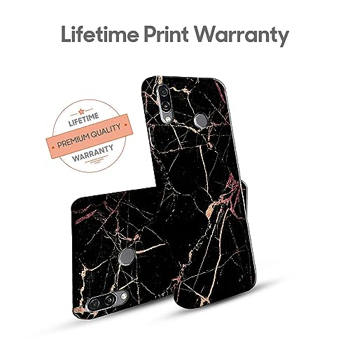 Image of COLORflow Back Cover Compatible with Honor Play | Beautiful Black Golden Marble | Designer Printed Hard CASE Bumper Back Cover Compatible with Honor Play