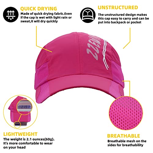 Zzewintraveler Summer Running Hat - The Lightweight, Quick-Drying Outdoor Sports Cap For Unisex (Fuchsia) #TOP2