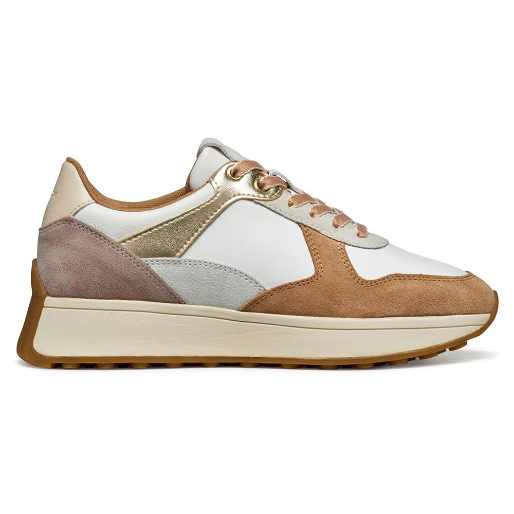 Geox Woman D Amabel Sneakers Off Wht/Apricot 36 EU