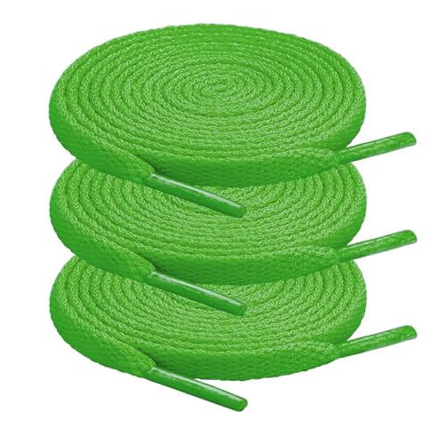Image of ZHENTOR 3 Pair Flat Shoe Laces for Sneakers, Shoelaces for Sneakers Athletic Running Shoes Boot Strings