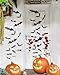 120pcs Halloween Bats Decorations Outdoor Indoor, Halloween Party Supplies, 3D Bat Stickers for Wall Window Home Kitchen Scary Decor (4 Sizes, Black)