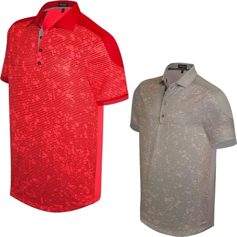 Pin High Men's Premium Slim-Fit Golf Polo Shirt, Performance Short Sleeve Shirt, Quick-Dry - XX-Large Cover