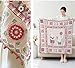 SWEEGICC Handmade Parent and Child Baby Blanket –100% Cotton Crocheted Blanket for Kids,Perfect for Baby Gift,Rabbit Pattern