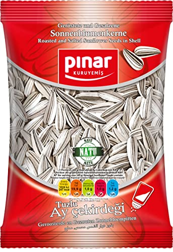 5x180g Pinar Sonnenblumenkerne geröstet - gesalzen - Weiß Cover