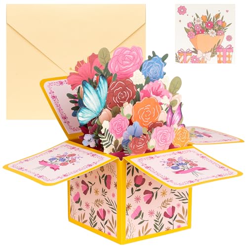3d ԑ |bvAbvO[eBOJ[h  jJ[h ̓At̓AaALOɓKp Ƒ/ޏ/FB/ւ̉ԑJ[h (15.5 x 17 cm)