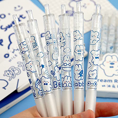 Set de 6 bolígrafos retráctiles de tinta gel negra 0.5 mm miniatura 7