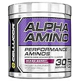 Cellucor Alpha Amino EAA & BCAA Recovery Powder, Essential & Branched Chain Amino Acids Supplement, Mixed Berry, 30 Servings