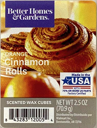 Better Homes and Gardens Orange Cinnamon Rolls Wax Cubes 4-Pack