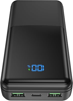 Power Bank 27000 mAh, Powerbank Schnellladefunktion USB C PD 20W, External Akku Battery für Handy Phone und mehr
