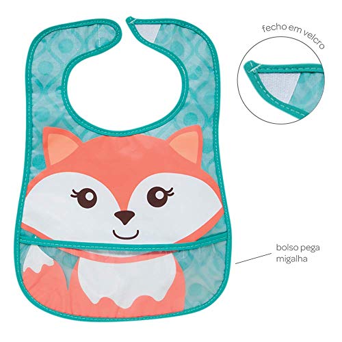 Babador com Bolso Raposa, Buba, Multicor