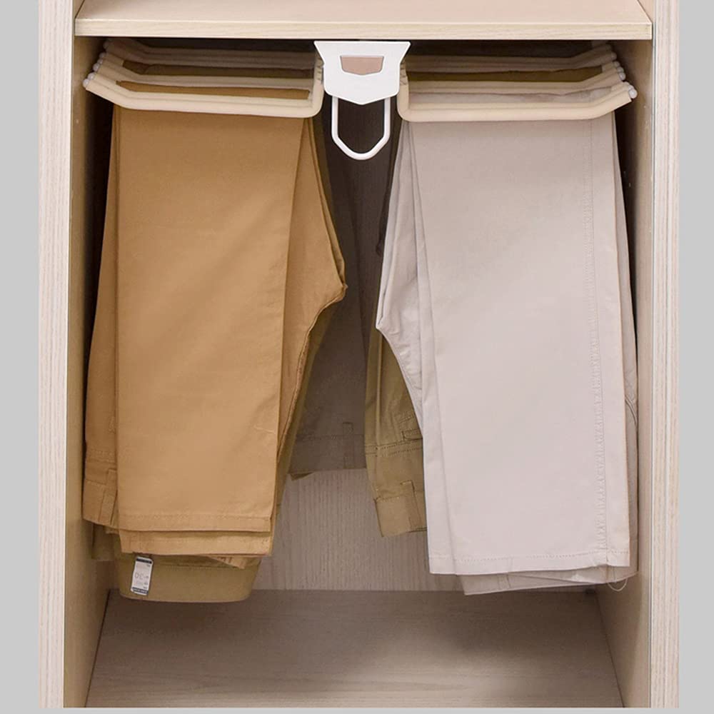 Organiseur de pantalons extensible pour optimiser un petit placard