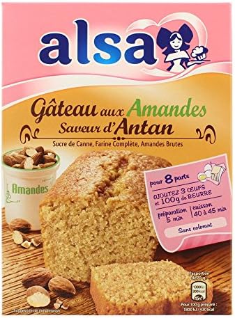 Alsa Preparation Pour Gateau Aux Amandes Saveur D Antan 300 G Amazon Fr Epicerie