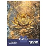 Rompecabezas De 1000 Piezas para Adultos Golden Lotus Harmony Rompecabezas para Adultos Juegos Divertidos Alivia El Estrés 70x50cm/1000pcs