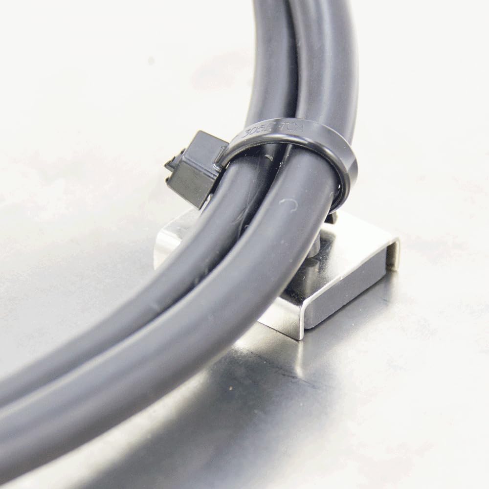5 x Montage á Attache de Câble Magnétique Ferrite en Acier Inoxydable 26 mm x 23 mm x 6,3 mm - détient 6,1 kg - 5 pièces