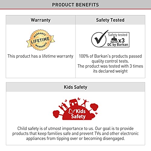 Barkan Tv Wall Mount, 13-56 Inch Full Motion Articulating - 4 Movement Screen Bracket, Holds Up To 79Lbs, Fits Led Oled Lcd #TOP6