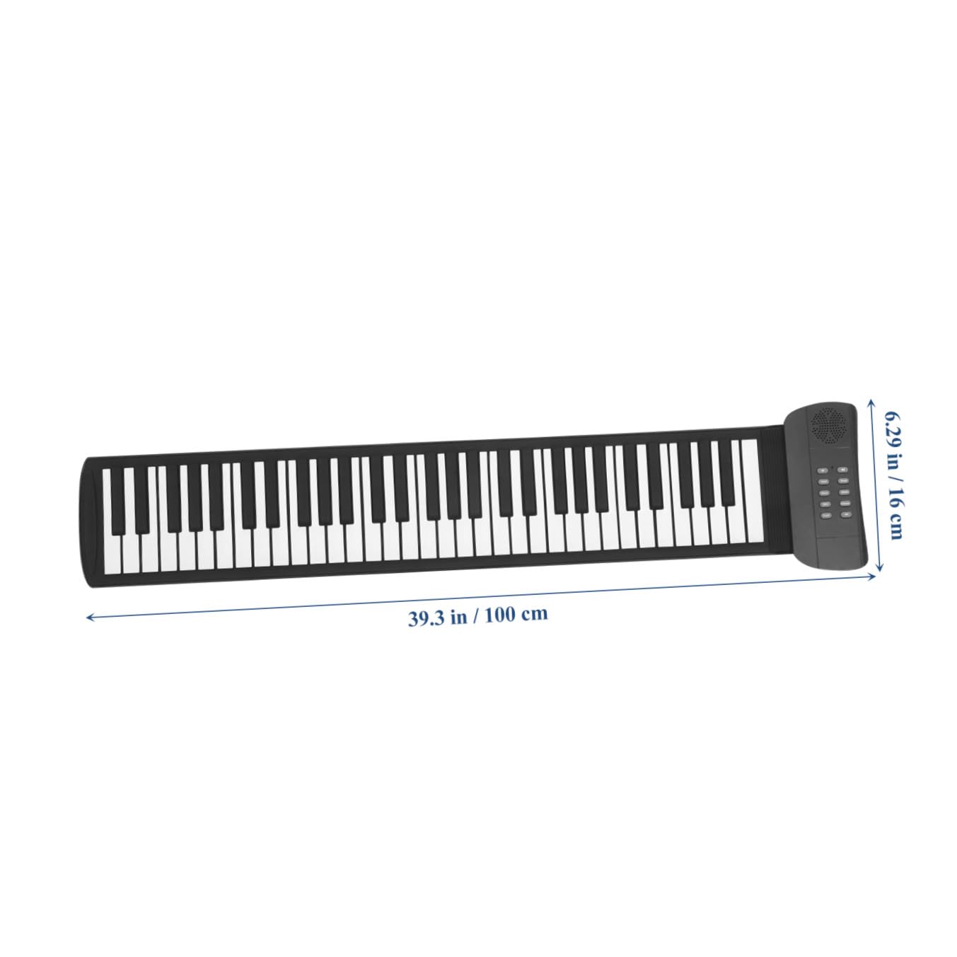 IMIKEYA Pianofortegresso Mp3 Tasti Elettronico e Silicone a 61 Portatile Leggero Pieghevole Pedaliera Sustain per Ragazzo Ragazza Principianti Casa