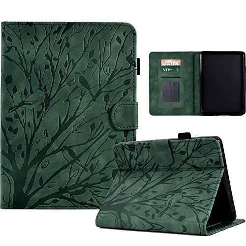Étui Kindle 11 2022 6,8" en cuir vintage avec fente cartes et veille automatique