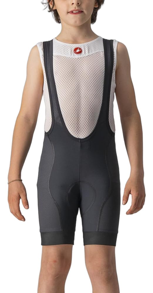 CASTELLI Kids & Teens Jr Competizione Bibshort Cycling Shorts, Black, 6 Years EU
