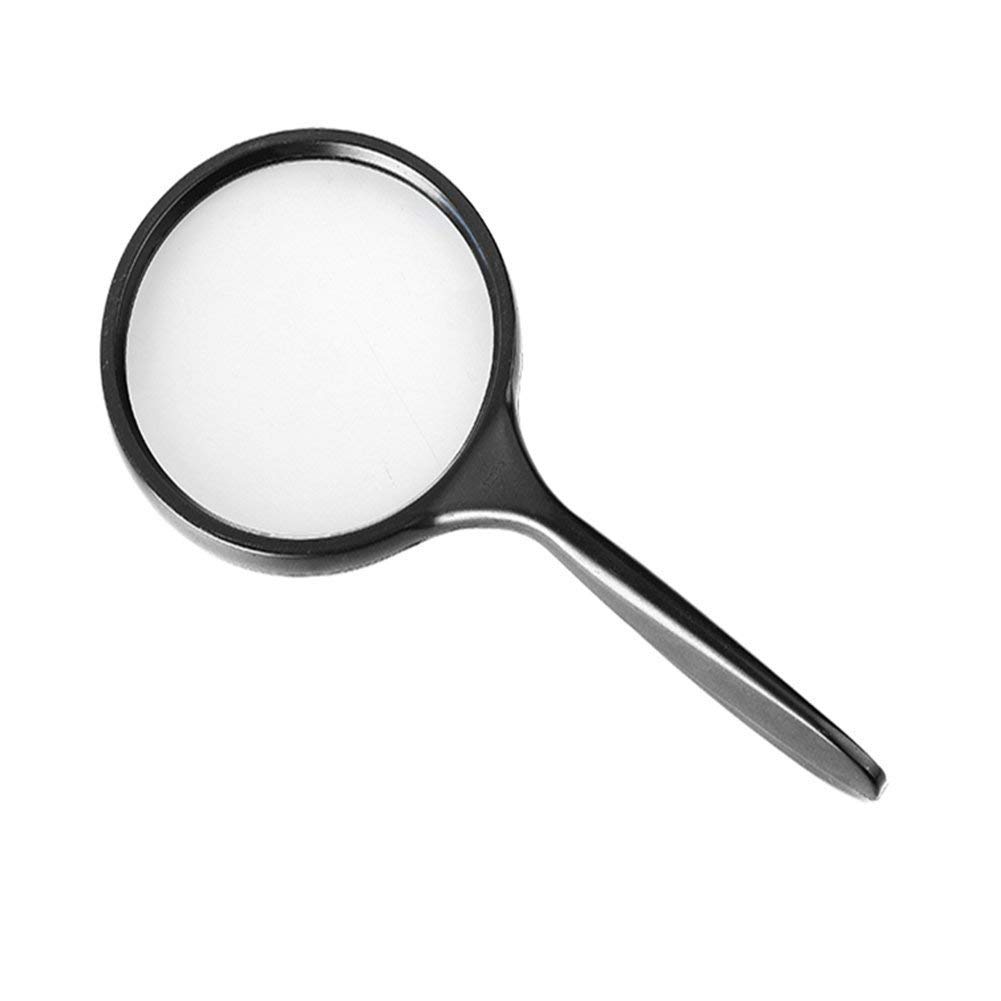 Okulary powiększające, 5-krotne ręczne szkło powiększające 100 Mm obiektyw HD Seniorzy czytający dzieci Studenci czytający gazety Identyfikacja map Przenośna lupa The New