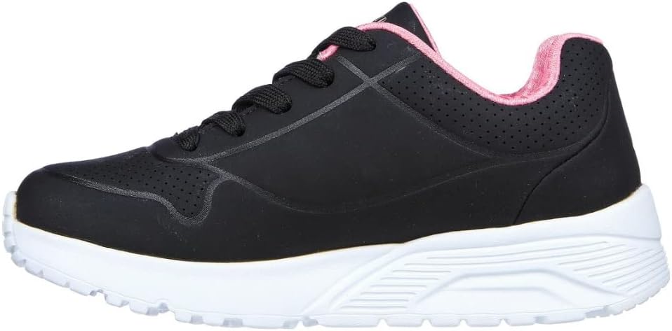 Skechers Kids Street Uno Lite-in My Zone Sneaker, Black/Rose Gold, 13 US Unisex Little Kid