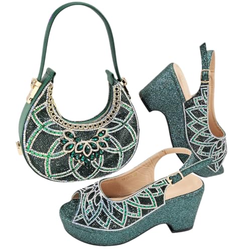 Chaussures africaines et sac bleu assorti pour briller lors de vos mariages et soirées
