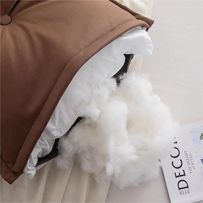 Miniatura 5 de Almohada de cuña de soporte de espalda ajustable lujosa,Almohada de lectura de respaldo de sofá de cuero PU,Cojín de apoyo lumbar trasero