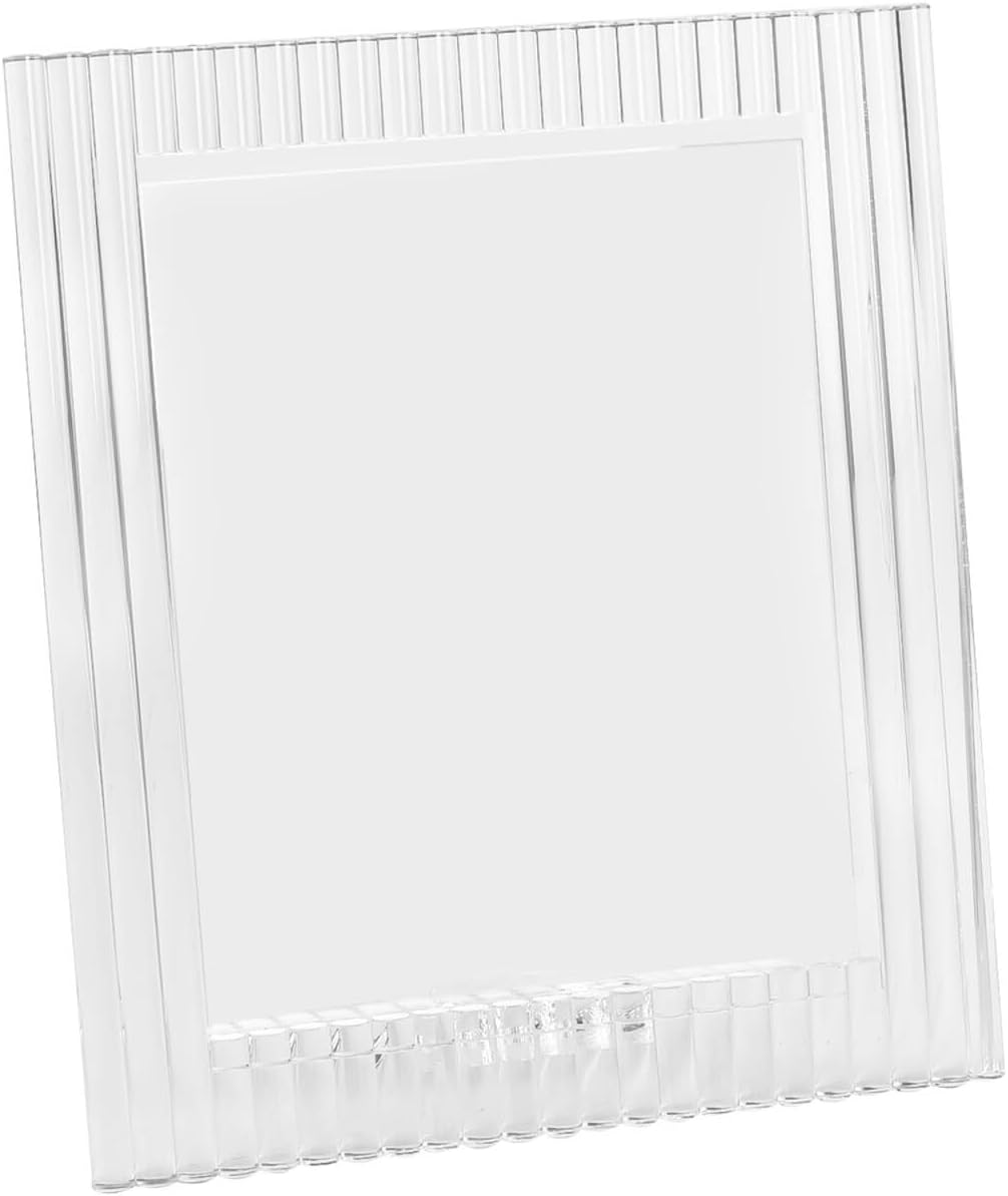 Crystal Picture Frame 8'' x10'', Clear Wedding Frame Tabletop Display for Anniversaries, Perfect for Office and Home Decor with Gift Box (8x10Inch)