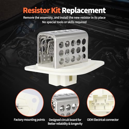 Image of HiSport HVAC Heater Blower Motor Fan Resistor RU-353 Compatible with Jeep | Wrangler 1997-2006,Cherokee And TJ 1997-2001 Replaces RU353 RU1046 4864957 3A1101 CR158