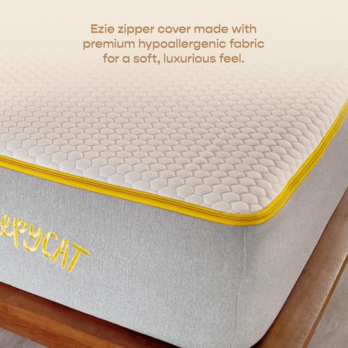 Image of SleepyCat Latex Ortho Mattress | Firm Pinhole Latex Mattress for Back Support | Orthopedic Bed Mattress | 10 Year Warranty (Double Size, 72x48x5 Inch)