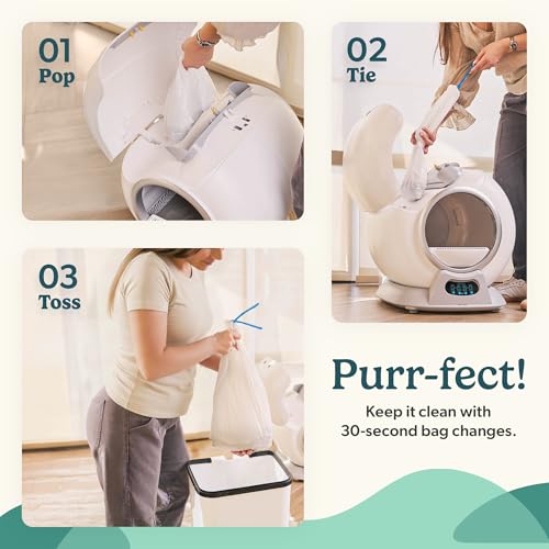 Petcove – Automatic Self Cleaning Litter Box – PurrTek Smart Automatic Litter Box for Multi-Cat Homes with Smart App Control (5GHz Wi-Fi), Triple Odor Control Quiet Operation & Advanced Safety Sensors - Image 7