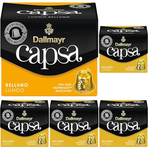 Dallmayr Capsa Lungo Belluno 10 Kapseln (Packung mit 5)