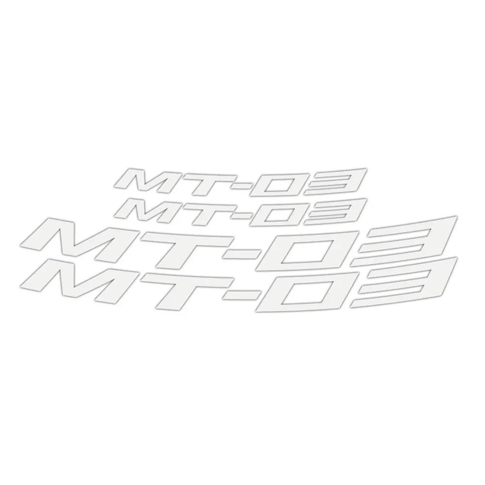 Motorcycle Wheel Stickers Night Reflective Decorative Rim for Yamaha MT03 MT-03 Mt03(Style 4)