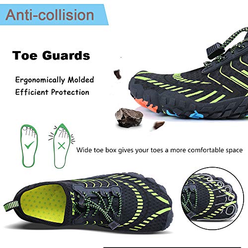 Image of MAYZERO Water Shoes Men Women Swim Surf Shoes Beach Pool Shoes Wide Toe Hiking Aqua Shoes Winter House Slippers